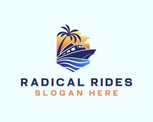 Beach Wave Cruise logo design