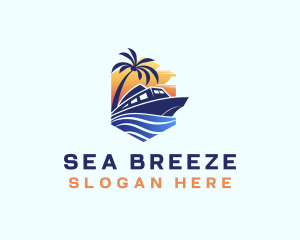 Beach Wave Cruise logo design