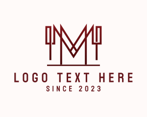 Venture - Elegant Professional Letter M Monoline logo design