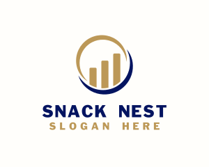 Business Investment Graph logo design