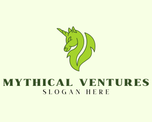 Natural Leaf Unicorn logo design