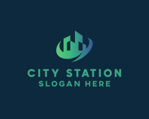 Swoosh City Property logo design