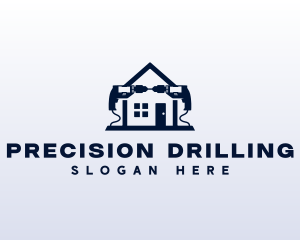 Carpentry Renovation Drill  logo design