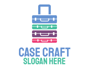 Colorful Briefcase Luggage logo