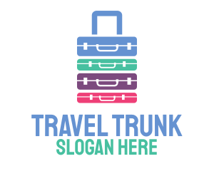 Colorful Briefcase Luggage logo