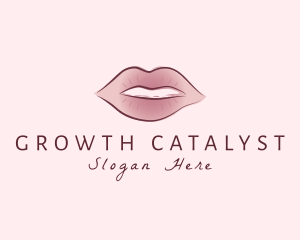 Watercolor Woman Lips Logo