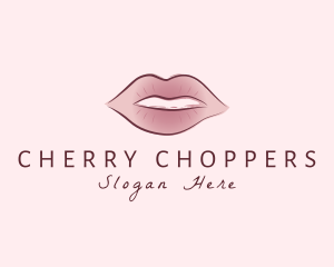 Watercolor Woman Lips logo design