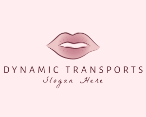 Watercolor Woman Lips logo design