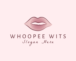 Watercolor Woman Lips logo design