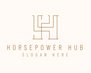 Modern Letter H Business logo design