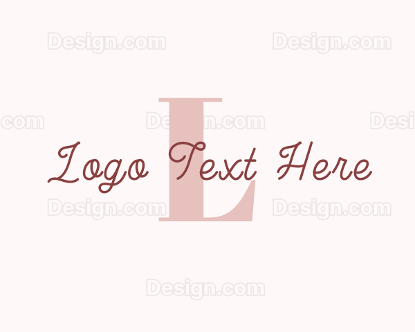 Feminine Cursive Studio Logo