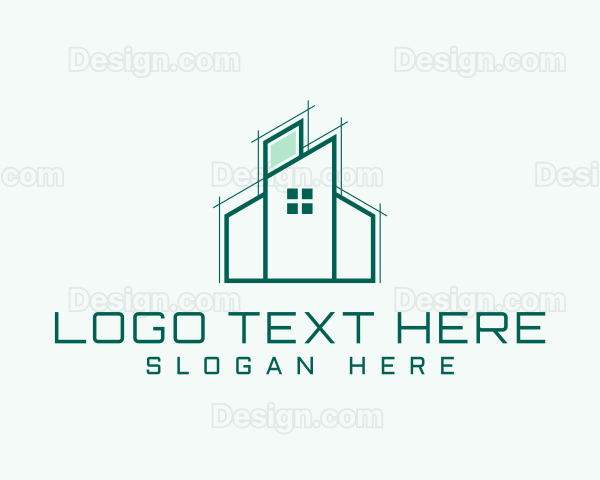 House Construction Builders Logo