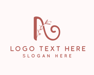 Floral Styling Letter A Logo