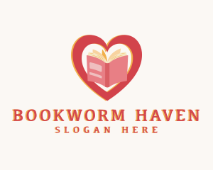 Bookstore Book Reader logo design