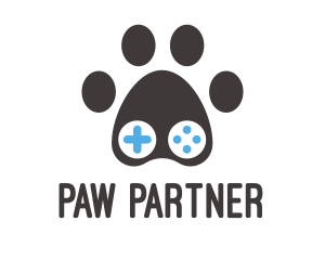 Paw Game Controller logo design