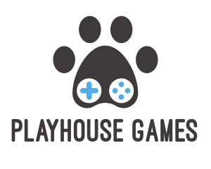 Paw Game Controller logo design