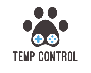 Paw Game Controller logo design