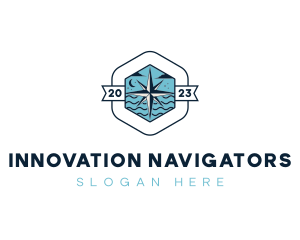 Nautical Compass Expedition logo design