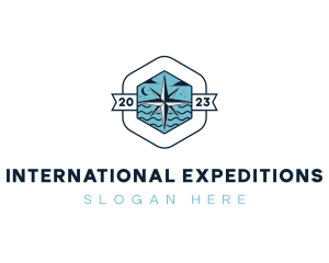 Nautical Compass Expedition logo design