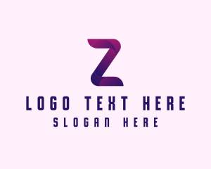 Purple Software Letter Z logo