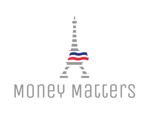 Striped Eiffel Tower Logo