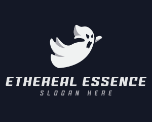 Ghost Scare Haunted logo design