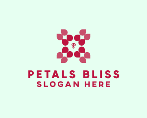 Feminine Flower Petals logo design