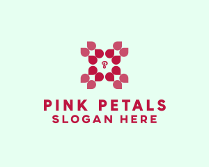 Feminine Flower Petals logo design