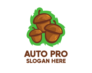 Three Acorn Nuts logo