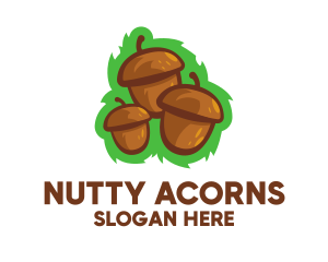 Three Acorn Nuts logo design