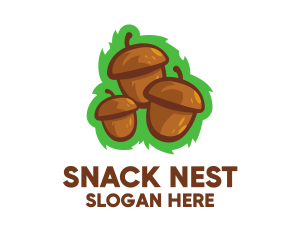 Three Acorn Nuts logo design