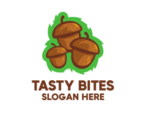 Three Acorn Nuts logo design