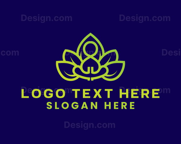 Flower Yoga Meditation Logo