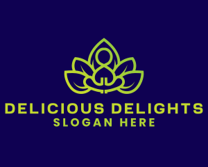 Flower Yoga Meditation Logo