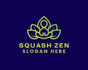 Flower Yoga Meditation logo design