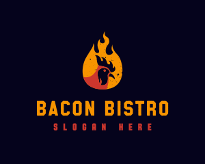 Fire Chicken Bistro logo design