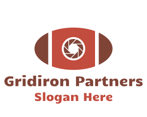 Gridiron Ball Lens logo design