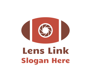 Gridiron Ball Lens logo design