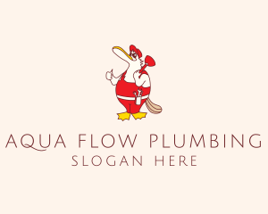 Plunger Platypus Plumber  logo