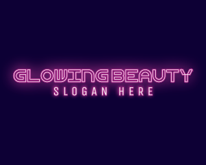 Futuristic Neon Glow logo design