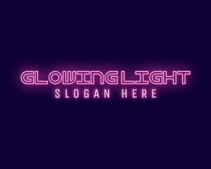 Futuristic Neon Glow logo design