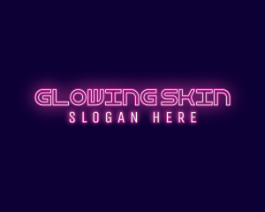 Futuristic Neon Glow logo design