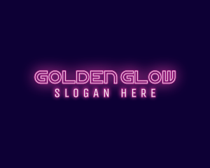 Futuristic Neon Glow logo design