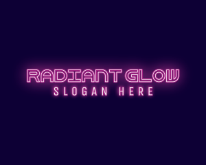 Futuristic Neon Glow logo design