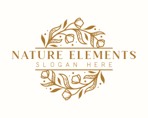 Botanical Nature Flower logo design