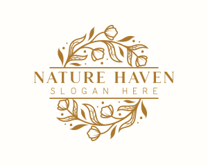 Botanical Nature Flower logo design