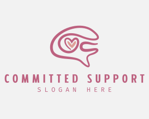 Brain Love Mental Support logo design