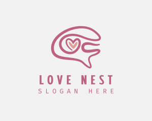 Brain Love Mental Support logo design