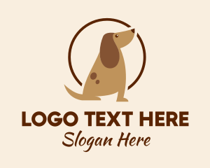 Brown Pet Dog Sitting logo