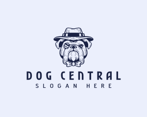 Hat Bulldog Pet logo design